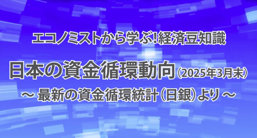 第２３回　「日本の資金循環動向（2025年3月末）～ 最新の資金循環統計（日銀）より ～」