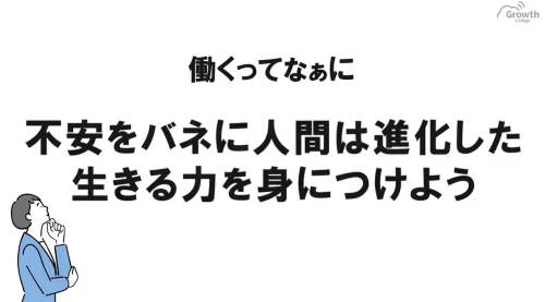 第５０回　不安をバネに人間は進化した ～生きる力を身につけよう～